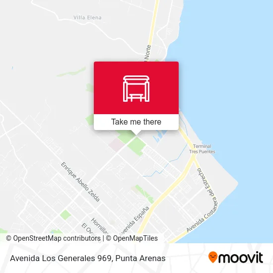 Mapa de Avenida Los Generales 969
