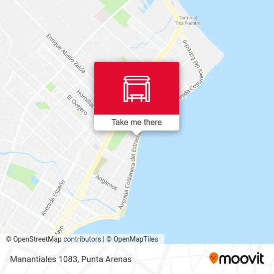 Manantiales 1083 map