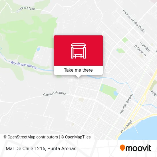 Mar De Chile 1216 map