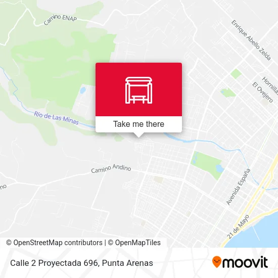 Mapa de Calle 2 Proyectada 696