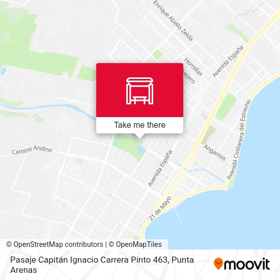 Mapa de Pasaje Capitán Ignacio Carrera Pinto 463