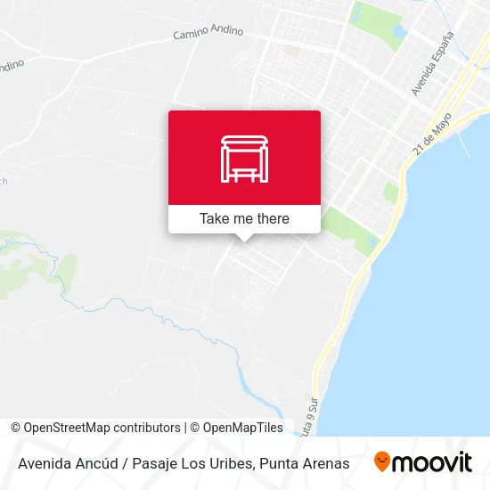 Mapa de Avenida Ancúd / Pasaje Los Uribes