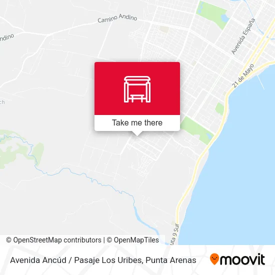 Mapa de Avenida Ancúd / Pasaje Los Uribes