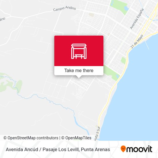 Avenida Ancúd / Pasaje Los Levill map