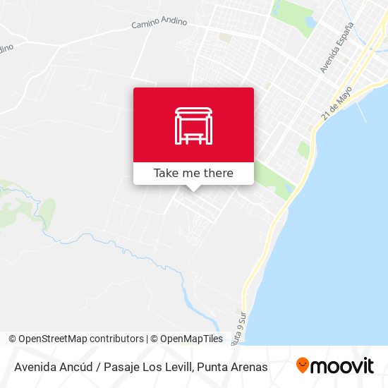 Avenida Ancúd / Pasaje Los Levill map
