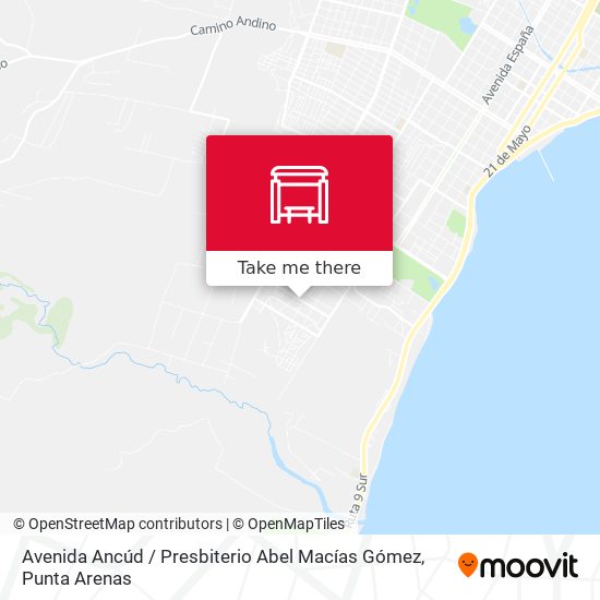 Mapa de Avenida Ancúd / Presbiterio Abel Macías Gómez