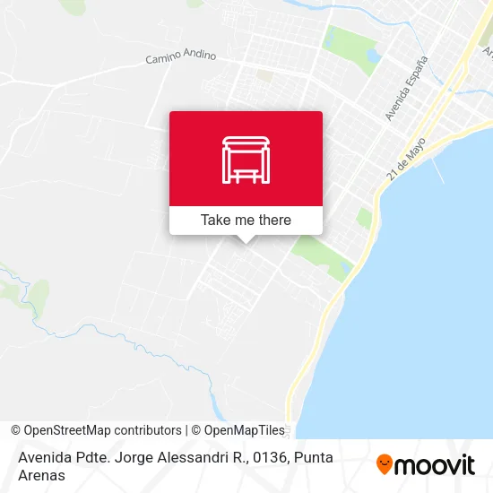 Mapa de Avenida Pdte. Jorge Alessandri R., 0136
