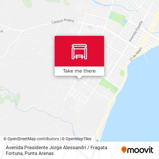 Mapa de Avenida Presidente Jorge Alessandri / Fragata Fortuna