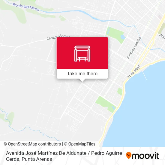 Mapa de Avenida José Martínez De Aldunate / Pedro Aguirre Cerda
