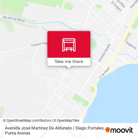 Mapa de Avenida José Martínez De Aldunate / Diego Portales