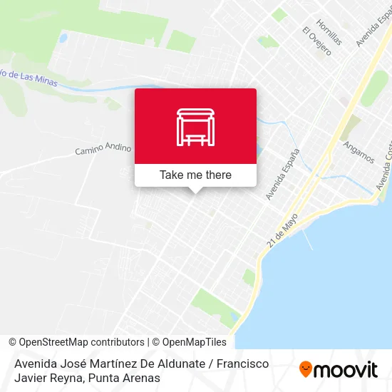 Mapa de Avenida José Martínez De Aldunate / Francisco Javier Reyna