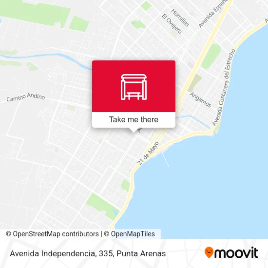 Mapa de Avenida Independencia, 335