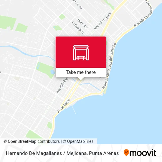 Hernando De Magallanes / Mejicana map