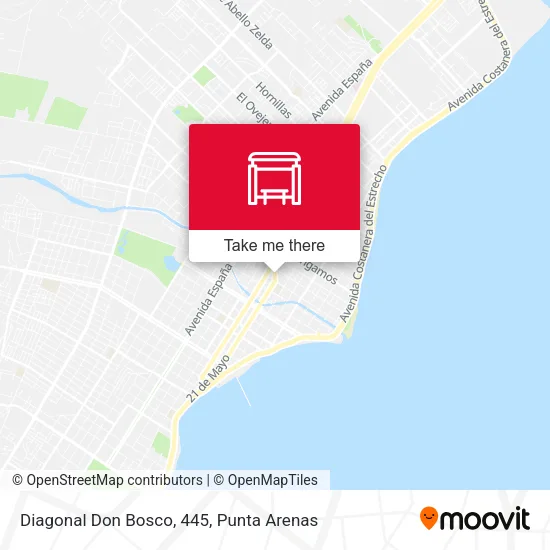 Mapa de Diagonal Don Bosco, 445