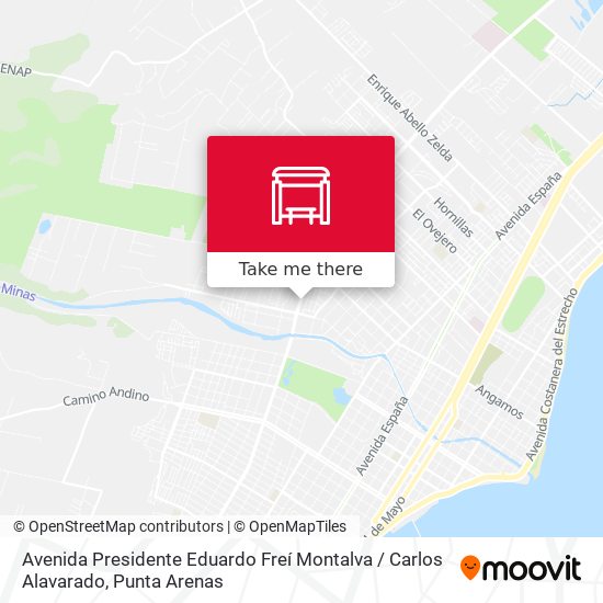 Mapa de Avenida Presidente Eduardo Freí Montalva / Carlos Alavarado