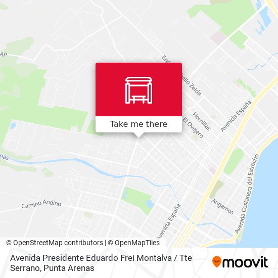 Avenida Presidente Eduardo Freí Montalva / Tte Serrano map