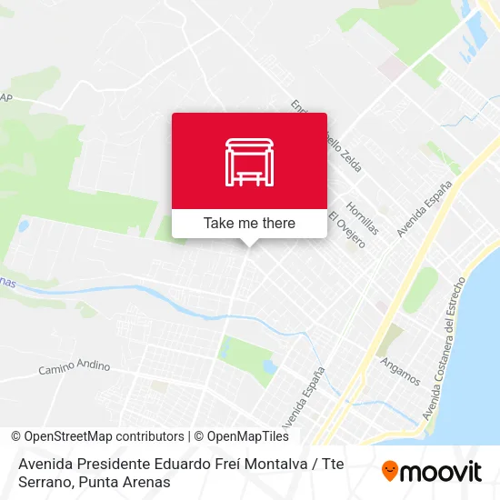 Mapa de Avenida Presidente Eduardo Freí Montalva / Tte Serrano