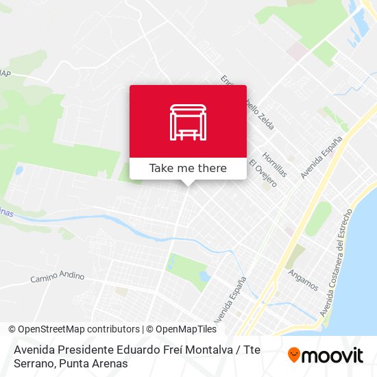 Avenida Presidente Eduardo Freí Montalva / Tte Serrano map