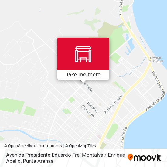 Mapa de Avenida Presidente Eduardo Freí Montalva / Enrique Abello