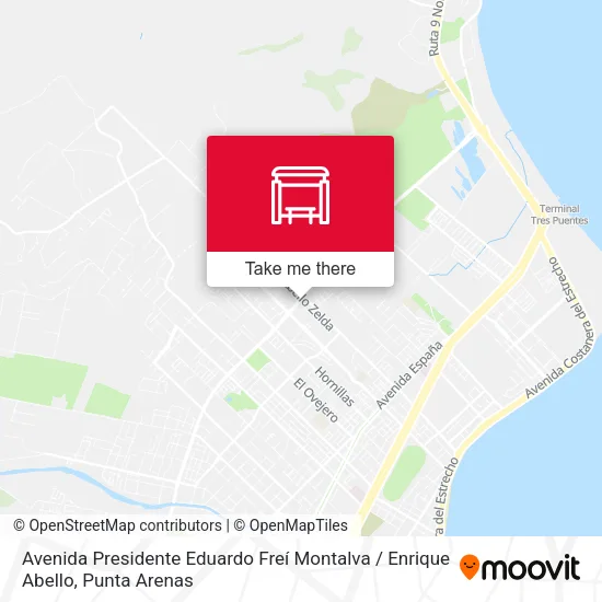 Mapa de Avenida Presidente Eduardo Freí Montalva / Enrique Abello