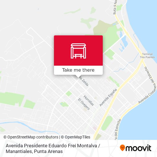 Avenida Presidente Eduardo Freí Montalva / Manantiales map