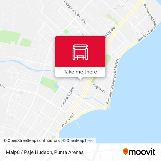 Mapa de Maipú / Psje Hudson