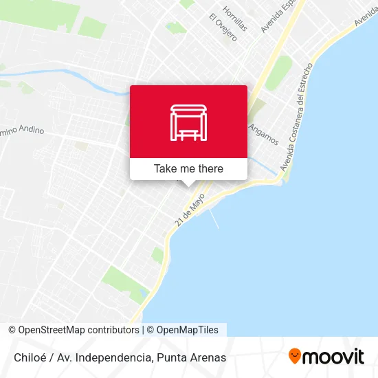 Mapa de Chiloé / Av. Independencia