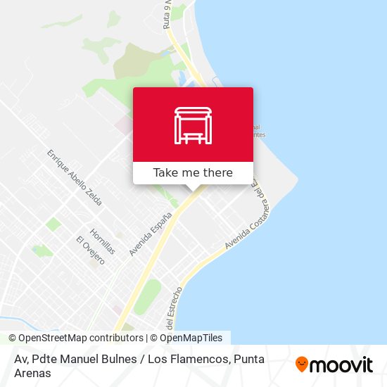 Mapa de Av, Pdte Manuel Bulnes / Los Flamencos