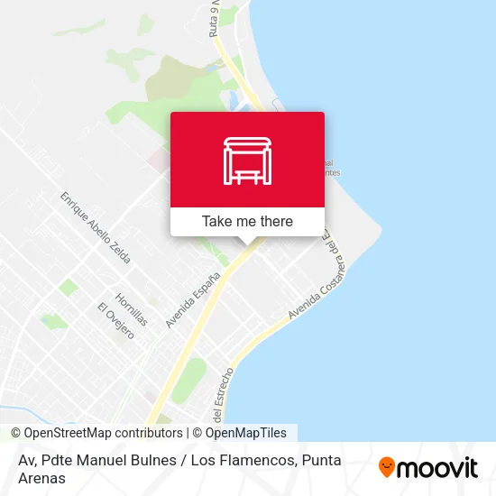 Mapa de Av, Pdte Manuel Bulnes / Los Flamencos