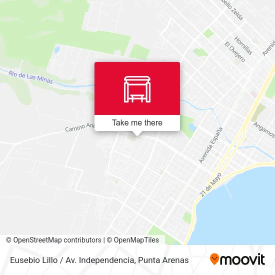 Mapa de Eusebio Lillo / Av. Independencia