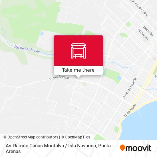 Av. Ramón Cañas Montalva / Isla Navarino map