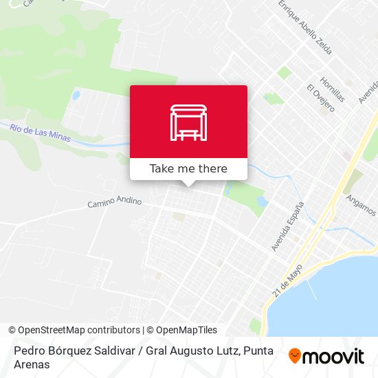 Pedro Bórquez Saldivar / Gral Augusto Lutz map