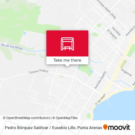 Pedro Bórquez Saldivar / Eusebio Lillo map