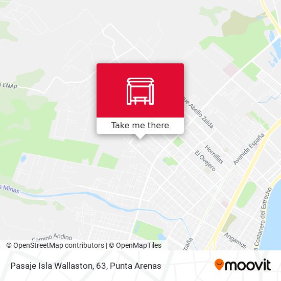 Pasaje Isla Wallaston, 63 map