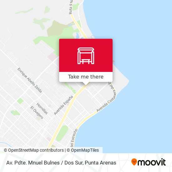 Mapa de Av. Pdte. Mnuel Bulnes / Dos Sur