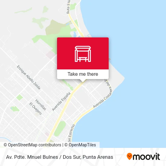 Mapa de Av. Pdte. Mnuel Bulnes / Dos Sur