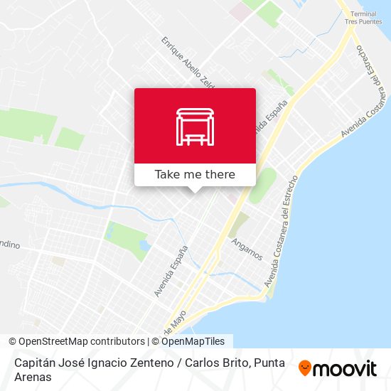 Capitán José Ignacio Zenteno / Carlos Brito map