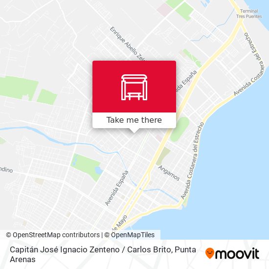 Capitán José Ignacio Zenteno / Carlos Brito map