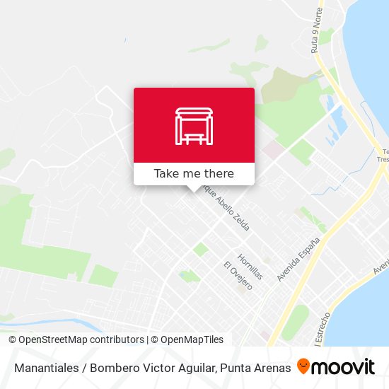 Mapa de Manantiales / Bombero Victor Aguilar