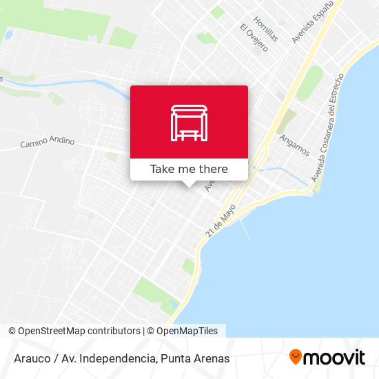 Mapa de Arauco / Av. Independencia