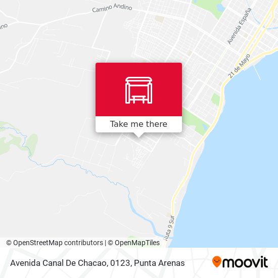 Mapa de Avenida Canal De Chacao, 0123