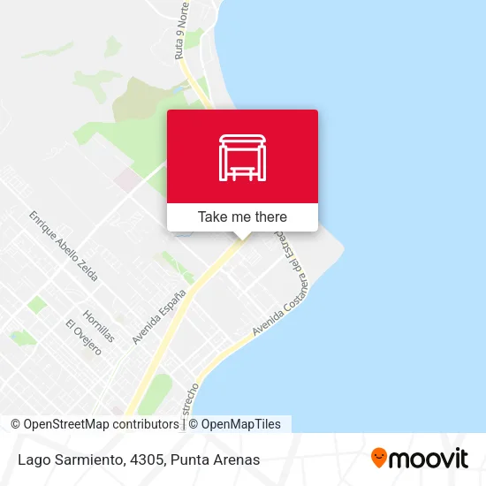 Mapa de Lago Sarmiento, 4305
