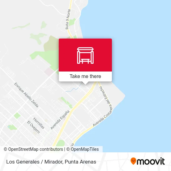 Los Generales / Mirador map