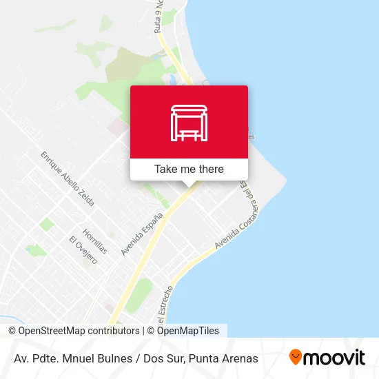 Mapa de Av. Pdte. Mnuel Bulnes / Dos Sur