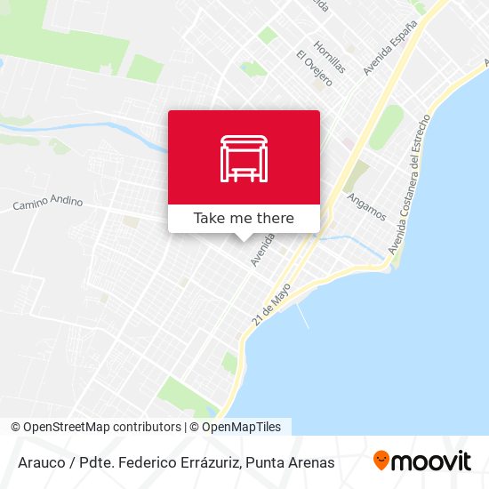 Mapa de Arauco / Pdte. Federico Errázuriz