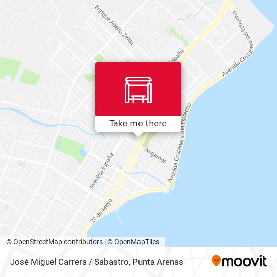 José Miguel Carrera / Sabastro map