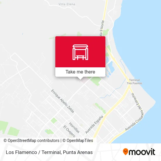Mapa de Los Flamenco / Terminal