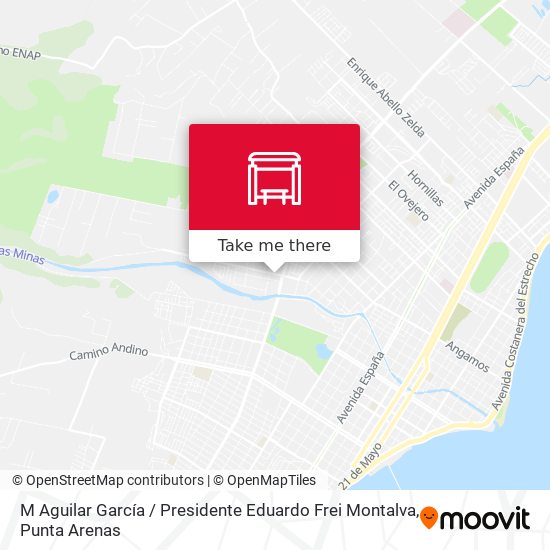 M Aguilar García / Presidente Eduardo Frei Montalva map