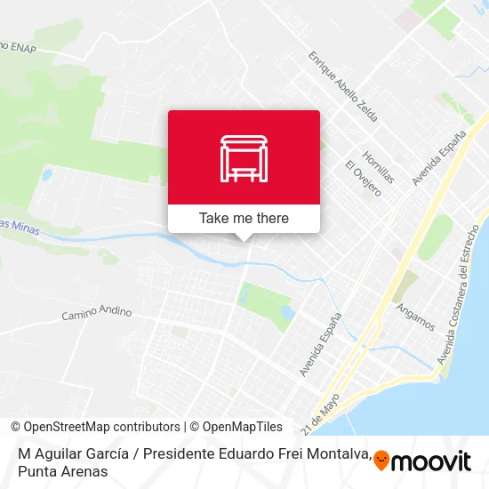 Mapa de M Aguilar García / Presidente Eduardo Frei Montalva
