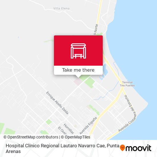 Hospital Clínico Regional Lautaro Navarro Cae map